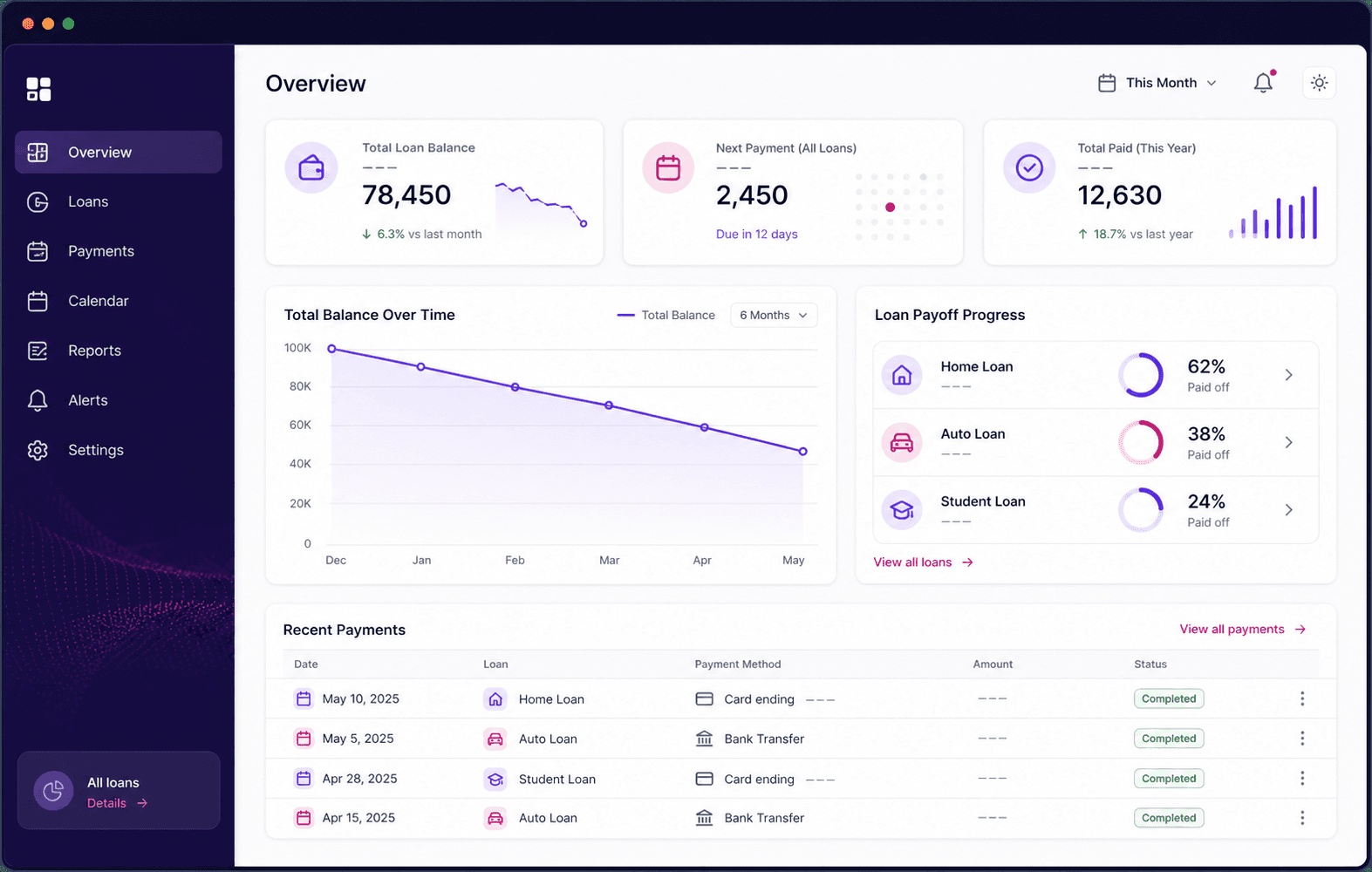 Loan Payment Tracker preview